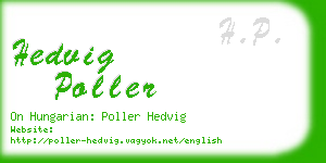 hedvig poller business card